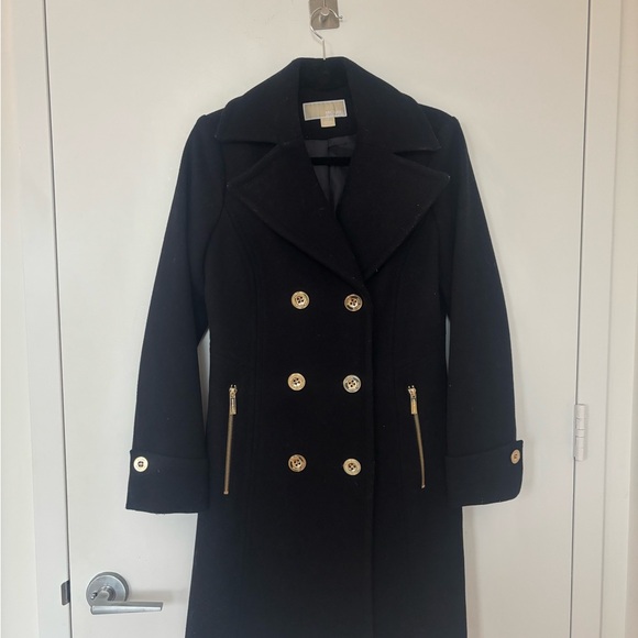 MICHAEL Michael Kors Jackets & Blazers - Michael Kors Black Double-Breasted Coat